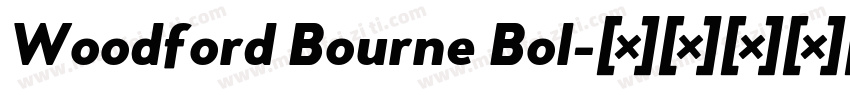 Woodford Bourne Bol字体转换